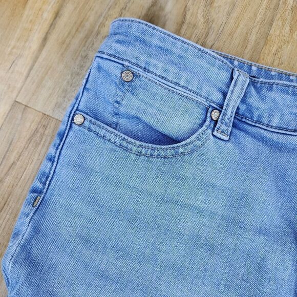 💛Talbots Blue Pedal Pusher Jeans Size 10/30 - Picture 7 of 9
